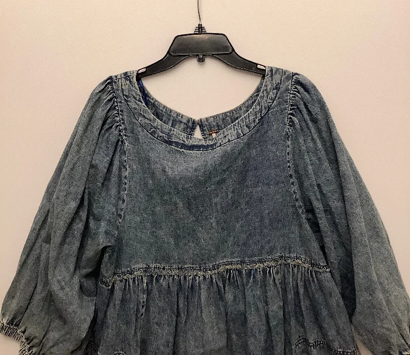 Dress Casual Short By Free People In Blue, Size: M