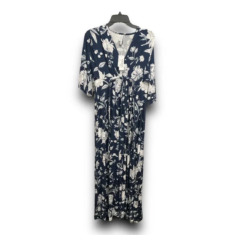 Dress Casual Maxi By Rachel Pally In Blue & White, Size: S