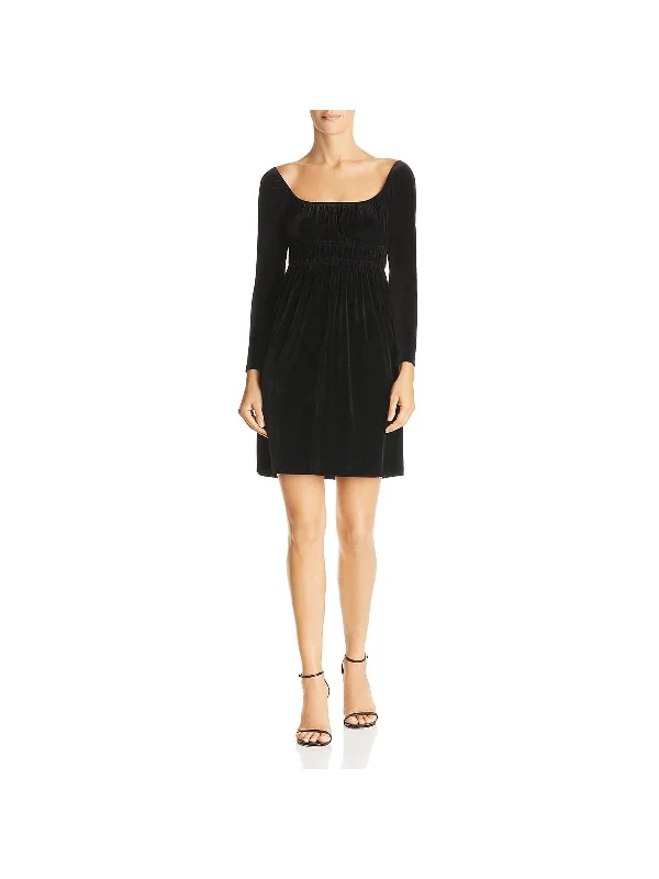 Womens Velvet Cocktail Party Dress