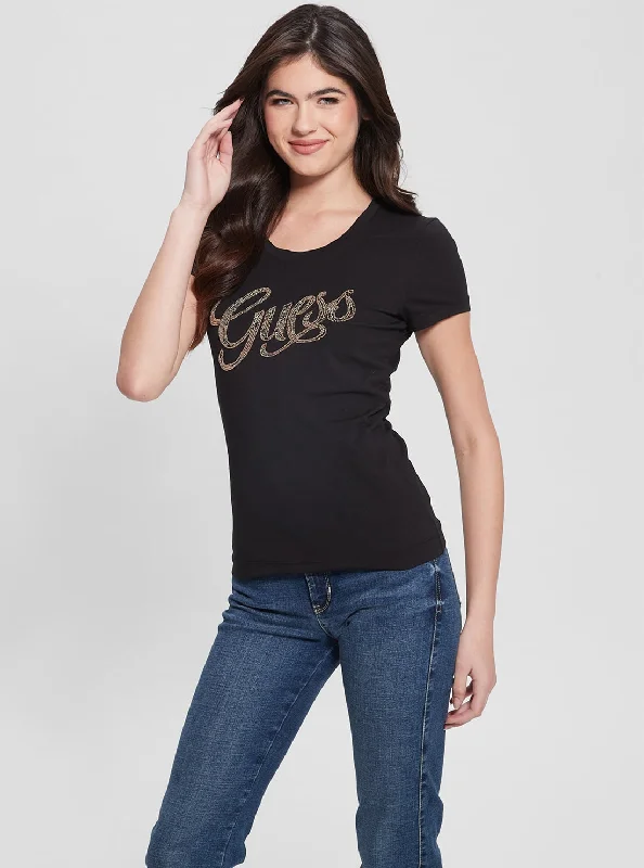 Black Script Logo T-Shirt