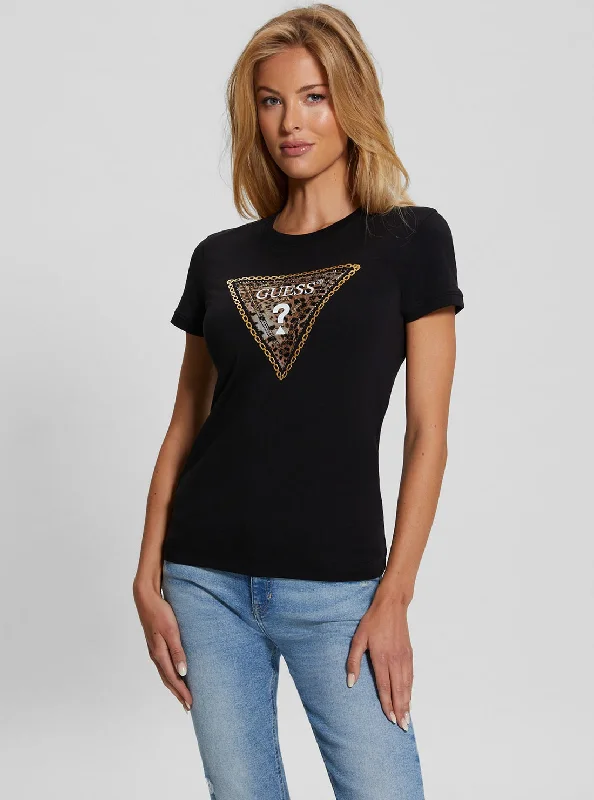 Eco Black Triangle Logo T-Shirt