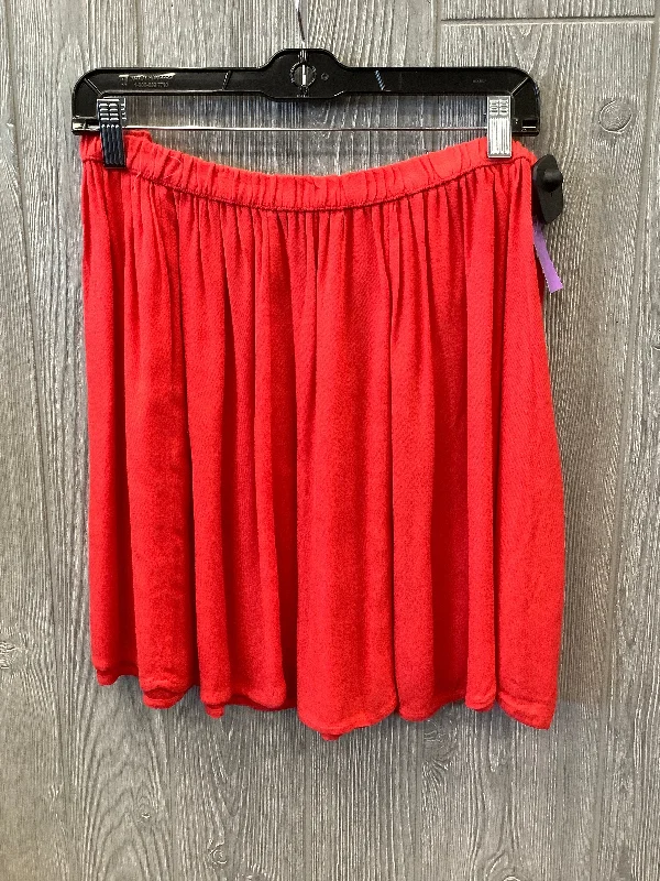 Skirt Midi By Gap In Red, Size: 12