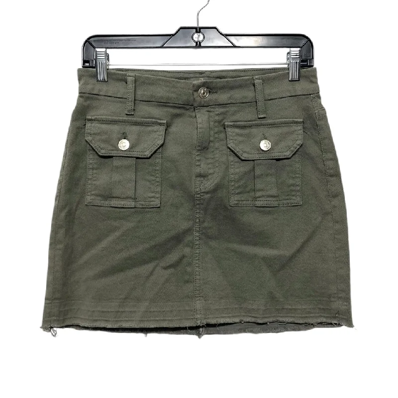 Skirt Mini & Short By Seven For All Mankind In Green, Size: 2