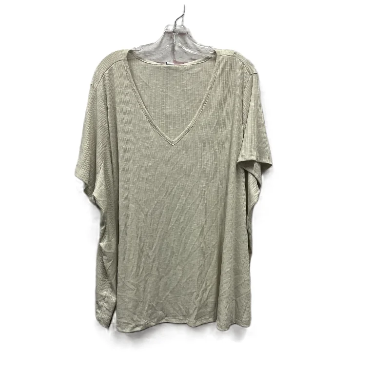 Top Short Sleeve By Old Navy In Beige, Size: 3x