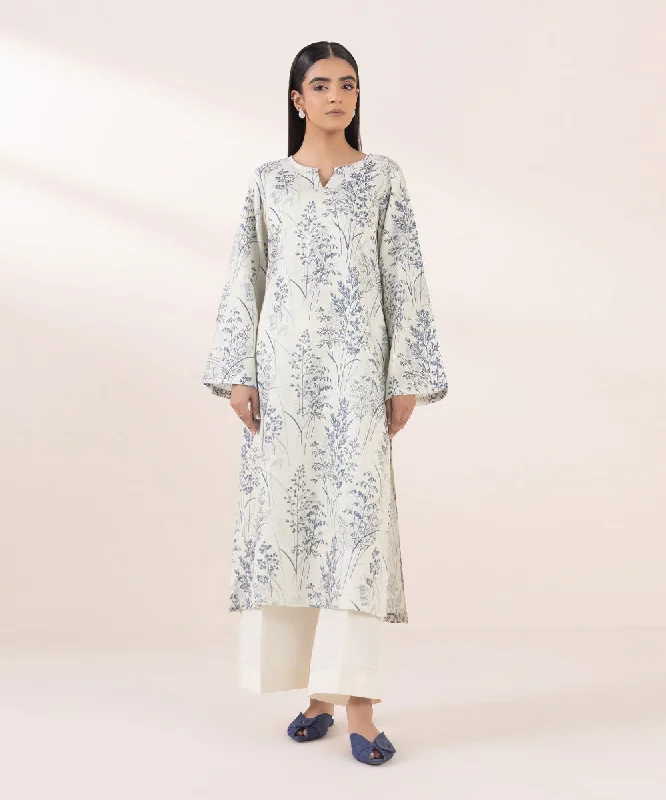 Printed Khaddar Shirt