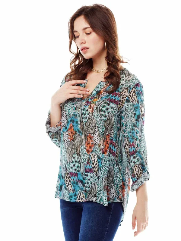 Tianello "HipCat" Washable Silk Avlyne Blouse