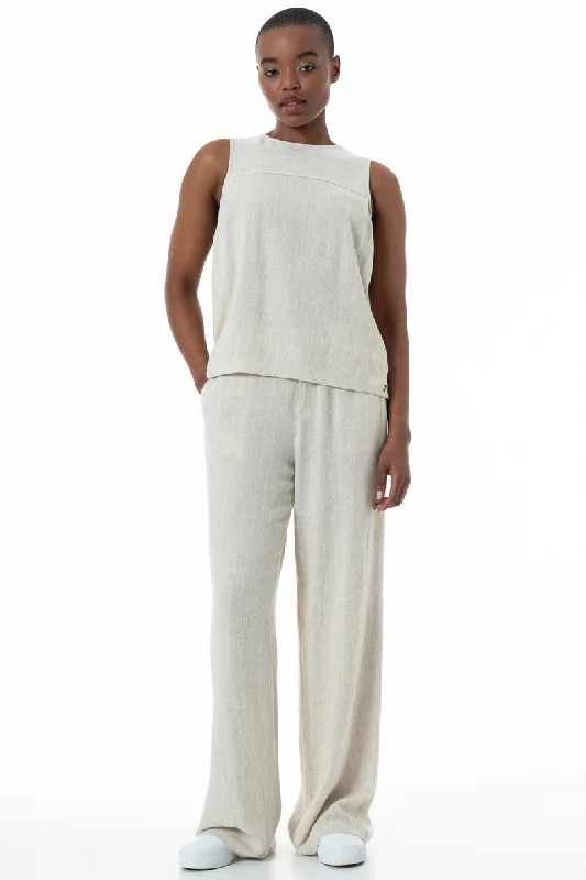 Linen Pants _ 152032 _ Natural