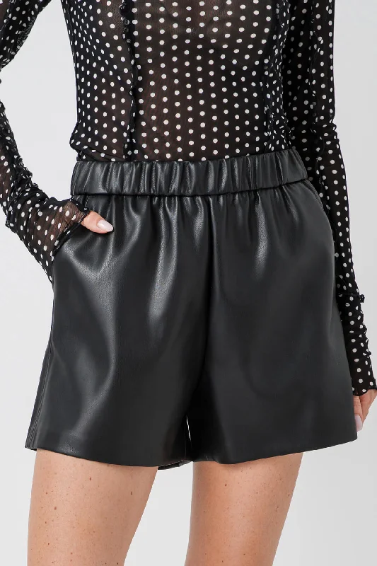 Z Supply Tia Faux Leather Shorts