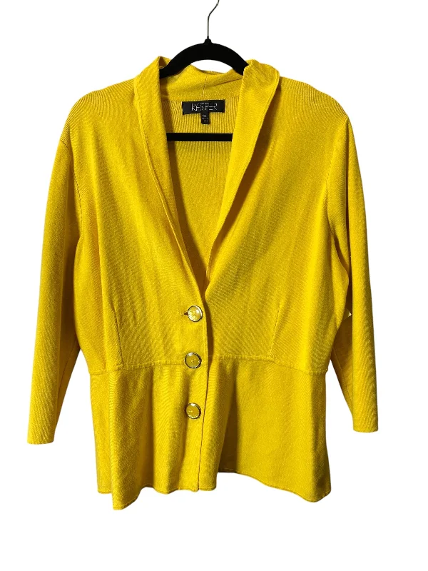 Blazer By Kasper In Yellow, Size: Xl