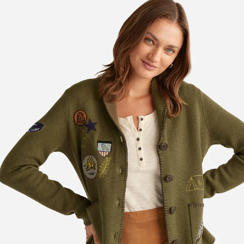 Pendleton | Women's Souvenir Cardigan | Dark Olive