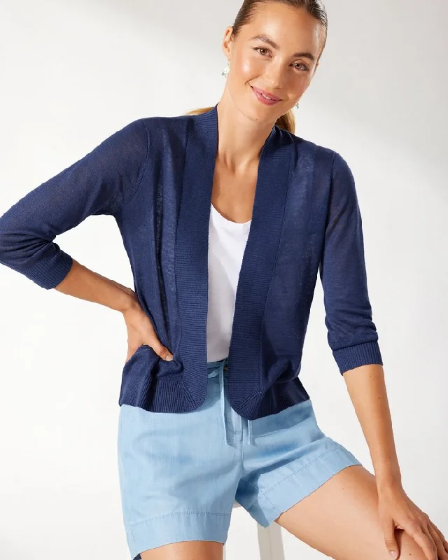 Tommy Bahama Women's Lea Open Cardigan - Island Navy*