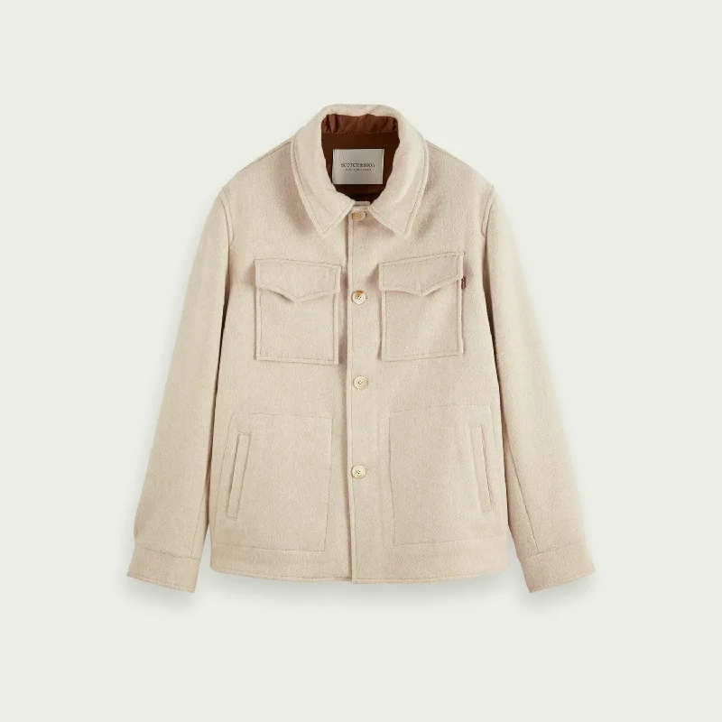 Wool Overshirt (Beached Melange)