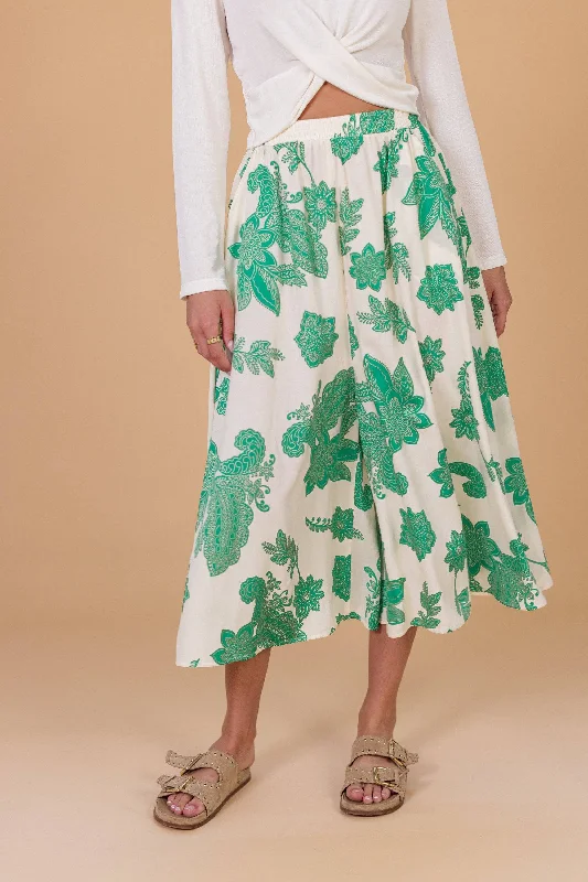 Jupe Culotte Jessie Green Floral