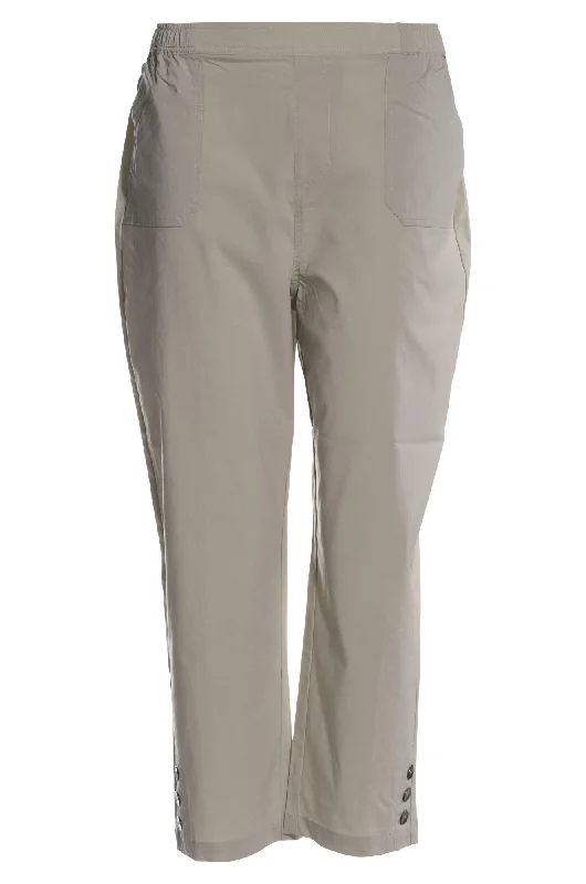 Micro Stretch Mid Calf Pants | PARCHMENT | 2143AR