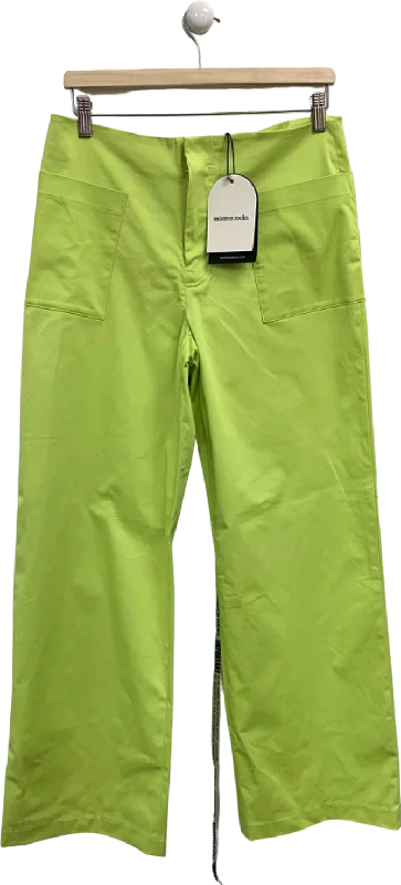 Mistress Rocks Lime Leaf Relaxed Fit Trousers UK M