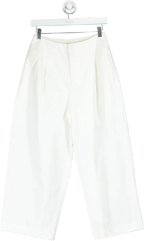 Other Store White Wide Leg Trousers UK M