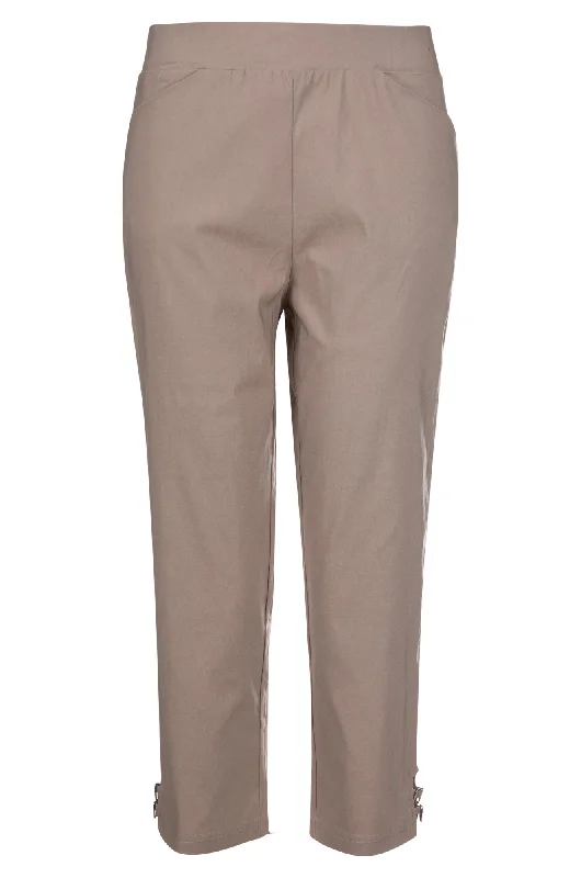 Platinum Bengaline Mid Calf Pant | TOFFEE | 6303A1