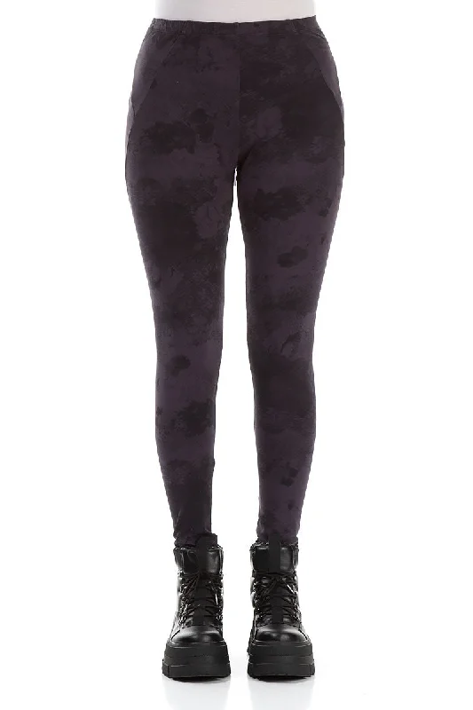 Vintage Violet Marble Cotton Leggings